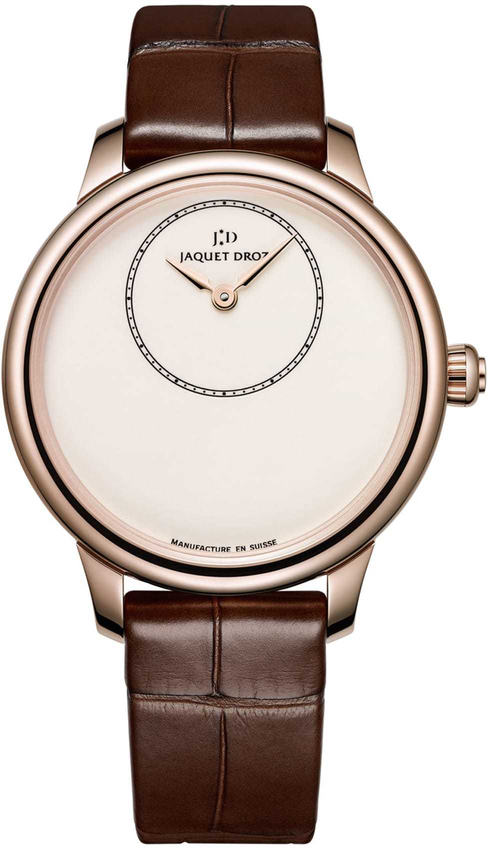 Jaquet Droz Petite Heure Minute 35mm Ivory Enamel J005003200
