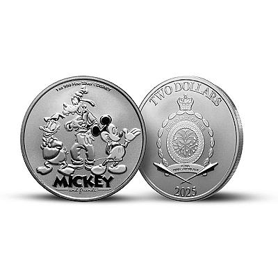 1oz Silver Coin — Disney: Mickey & Friends