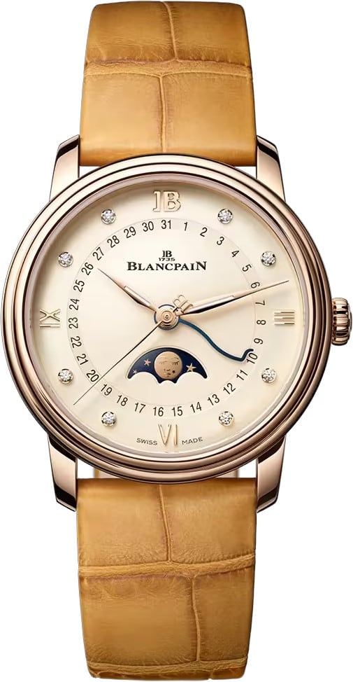 Blancpain 6126N 3687 55B Villeret Quantième Phases De Lune