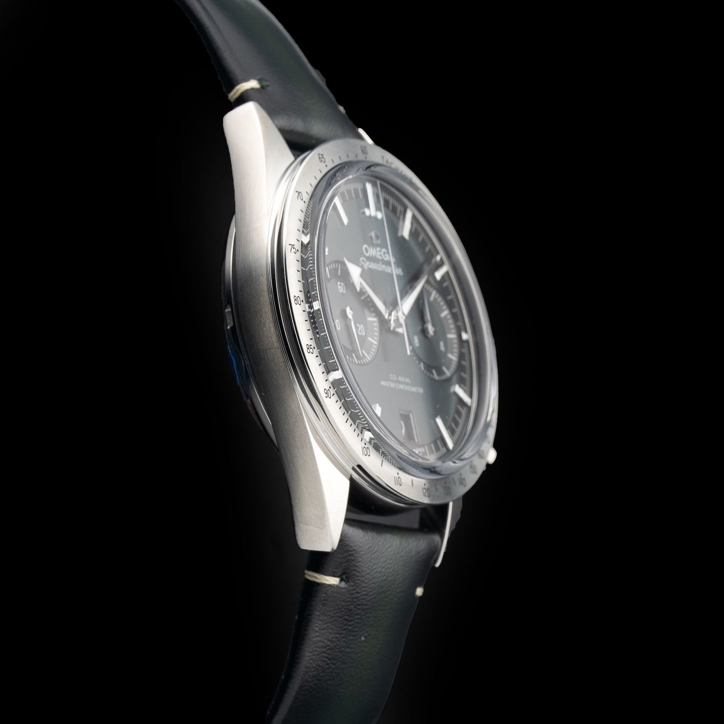 Omega 332.12.41.51.10.001 Speedmaster 57 Coaxial Chronometer Chronograph Green Dial 40.5mm on Strap
