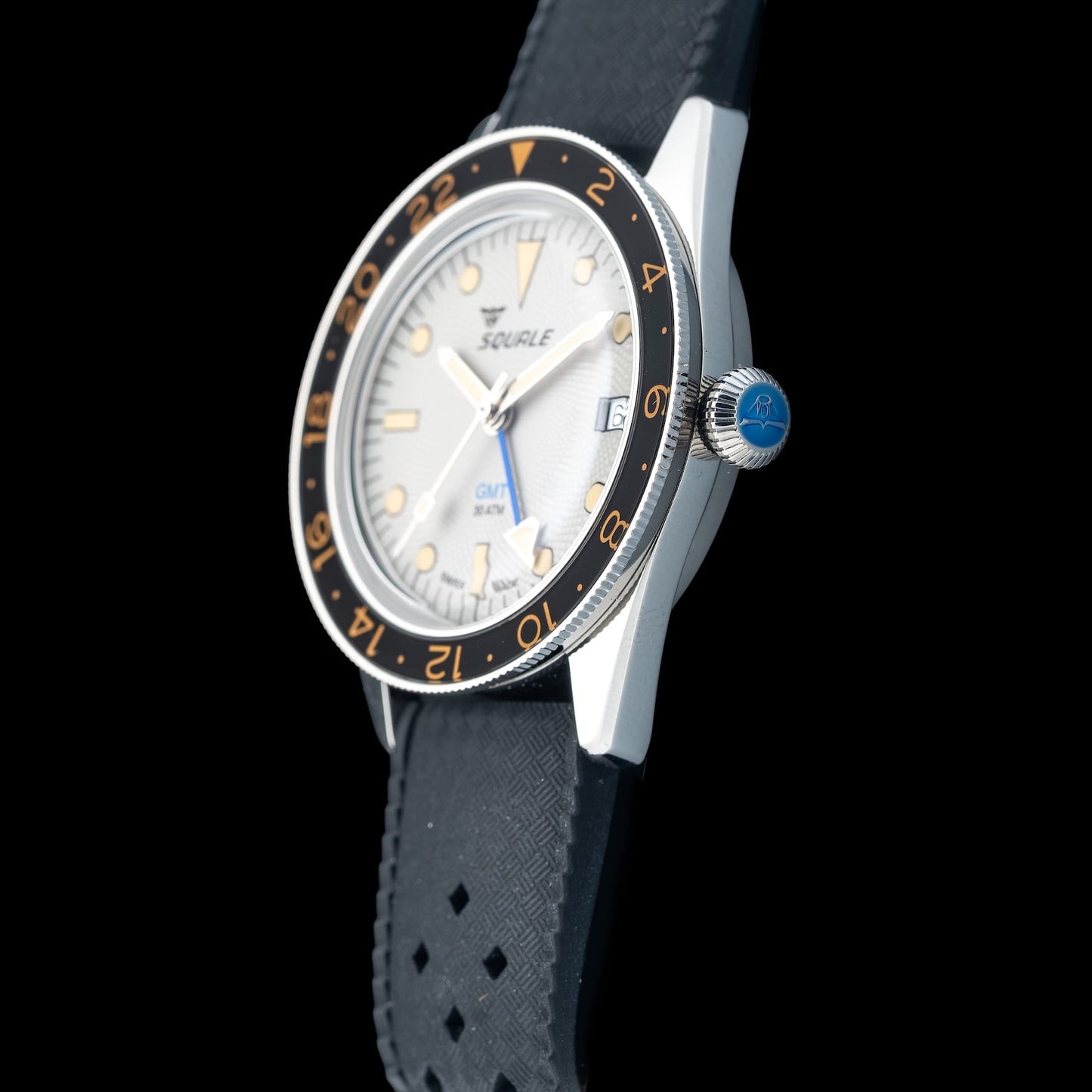 Squale SUB-39 GMT "Sharkbelly" Grey Guilloché U.S. Exclusive