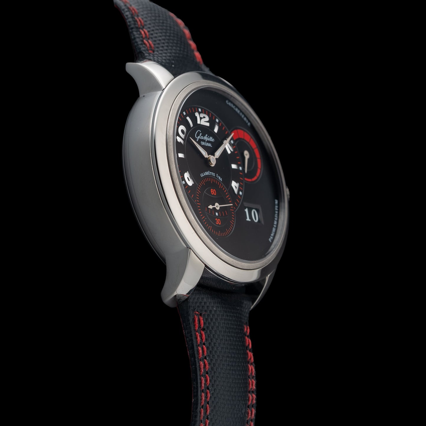 Glashütte Original Glashutte Original Panomatic Reserve Xl 18K White Gold Black Dial 1-90-03-34-14-03