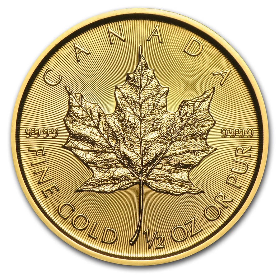 Canadian Maple Leaf 1/2 oz Gold Coins - ID 2635