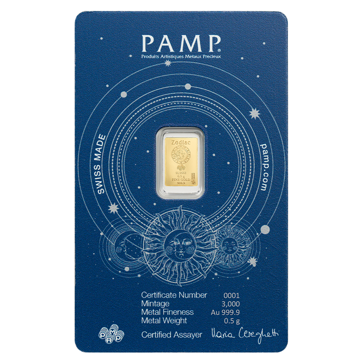 Buy 0.5 g Gold Zodiac Capricorn Bar