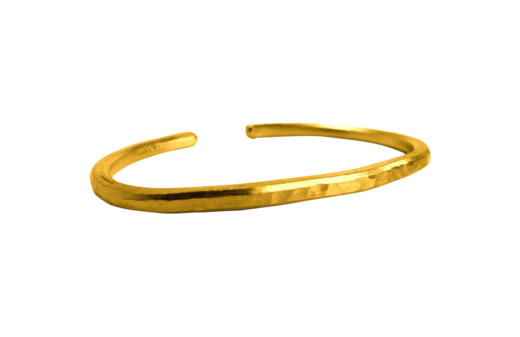 Buy 1 oz Hammered Gold Bullion Bracelet