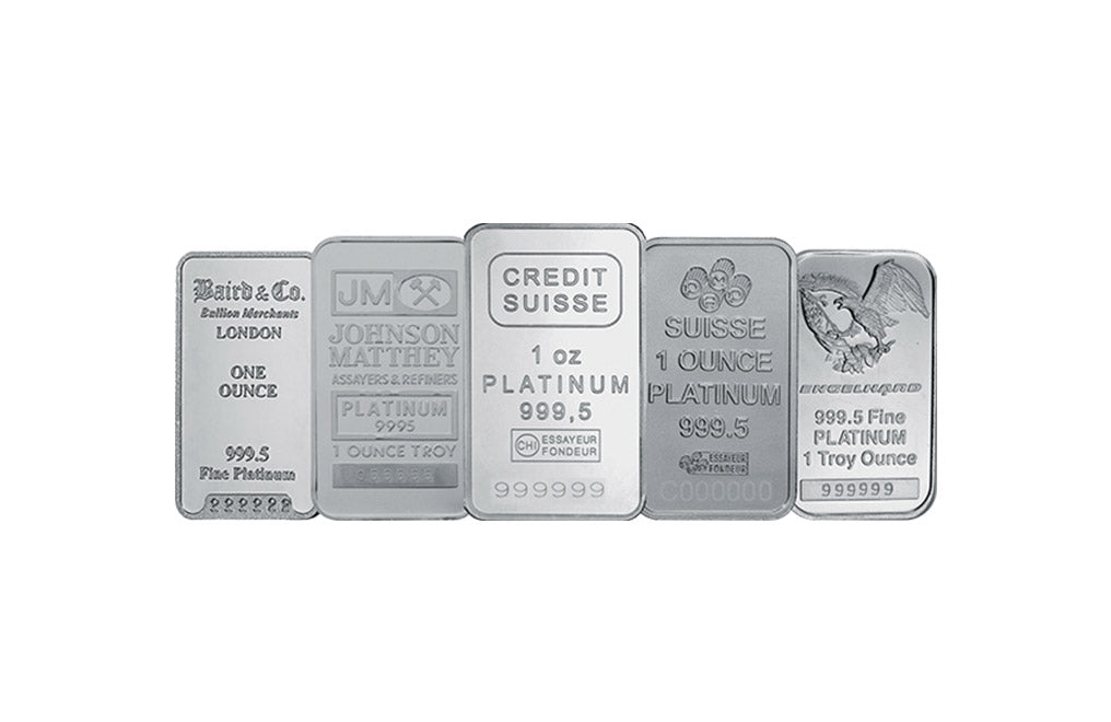 1 oz Platinum Bars