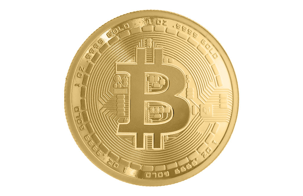 Buy 1 oz Pure Gold Bitcoin Round .9999