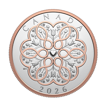 Buy 1 oz Silver Celebrate Love Rose Gold Plated Coin (2026)