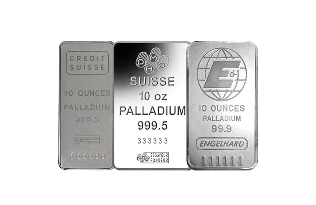 10 oz Palladium Bar 0.999+