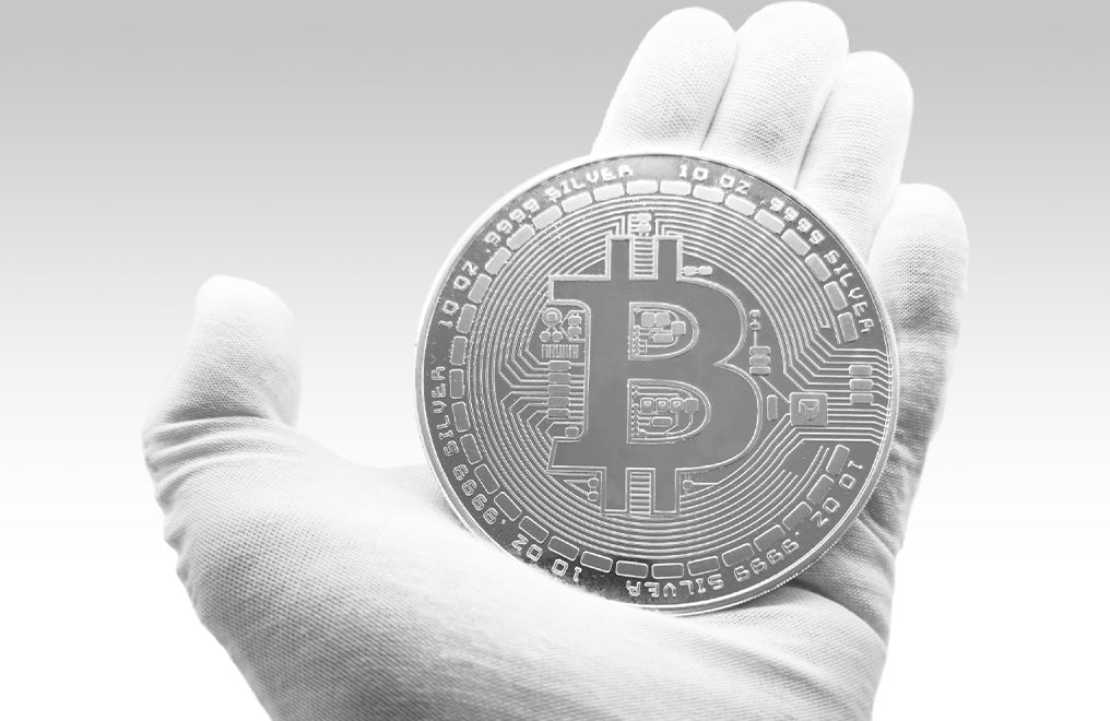 Buy 10 oz Silver Bitcoin Round .9999