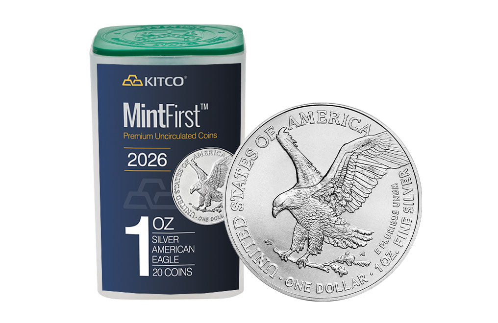 2026 MintFirst™ Silver Eagle Coins (tube of 20)
