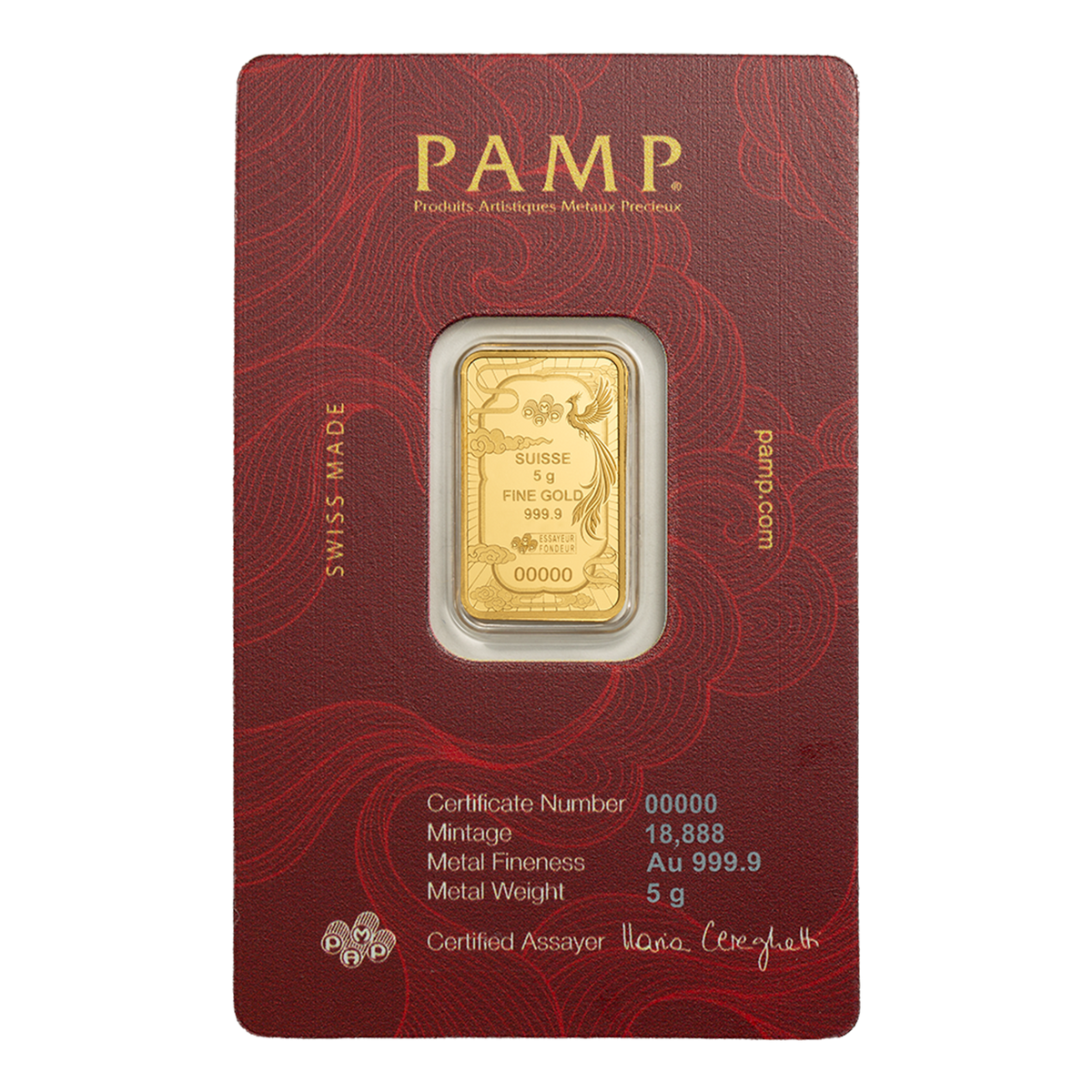 Buy 5 g Gold Good Luck Phoenix Bar (2026)