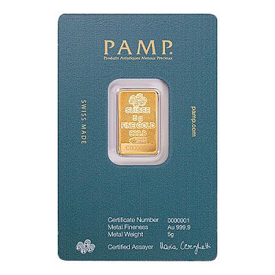 PAMP Arabian Falcon 5 Gram Gold Bar