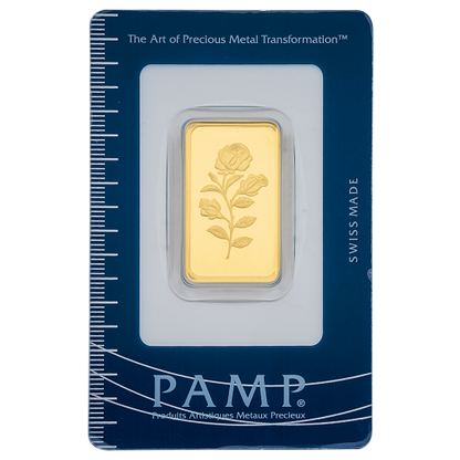 0.5 Ounce PAMP Suisse Gold Bar 999.9 Purity