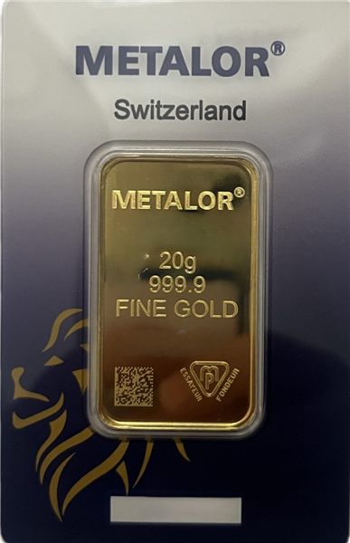 Metalor Minted (LION HEAD ASSAY CARD) Gold Bars - ID 4493