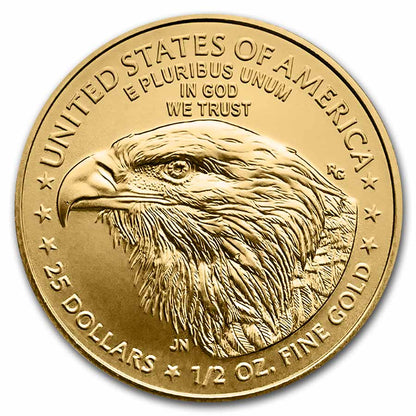 1/2 oz American Gold Eagle Coin BU (Random Year)