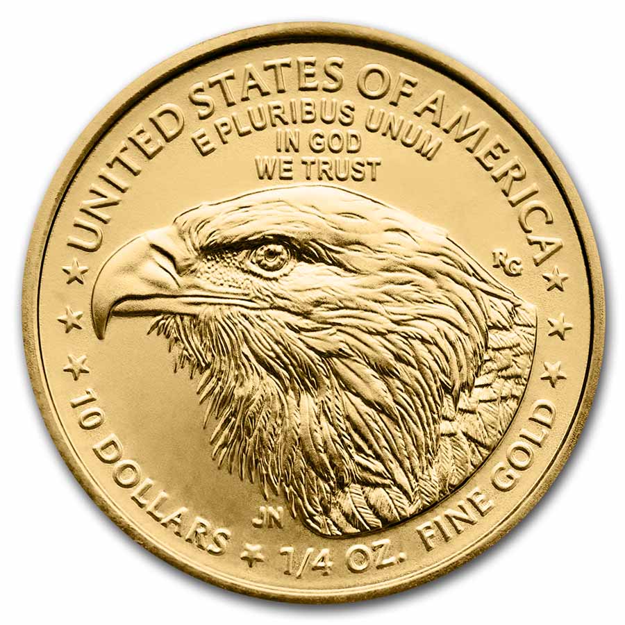 1/4 oz American Gold Eagle Coin BU (Random Year)