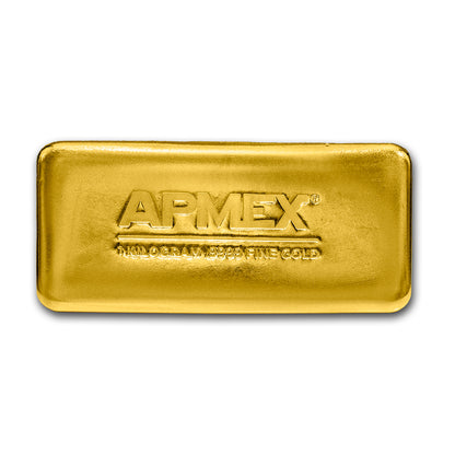 1 kilo Cast-Poured Gold Bar - APMEX