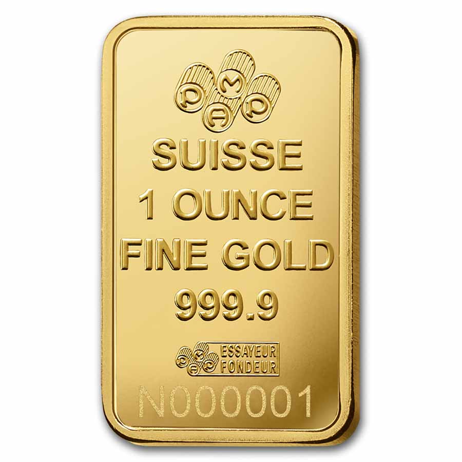 1 oz Gold Bar - PAMP Lady Fortuna VERISCAN™ (In Assay)