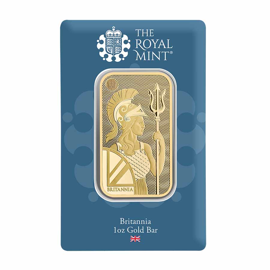 1 oz Gold Bar - The Royal Mint Britannia (New Assay)