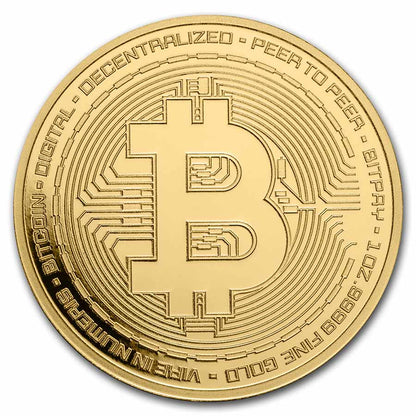 1 oz Gold Round - Bitcoin