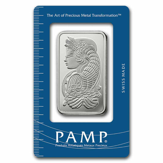 1 oz Silver Bar - PAMP Lady Fortuna (In Assay)