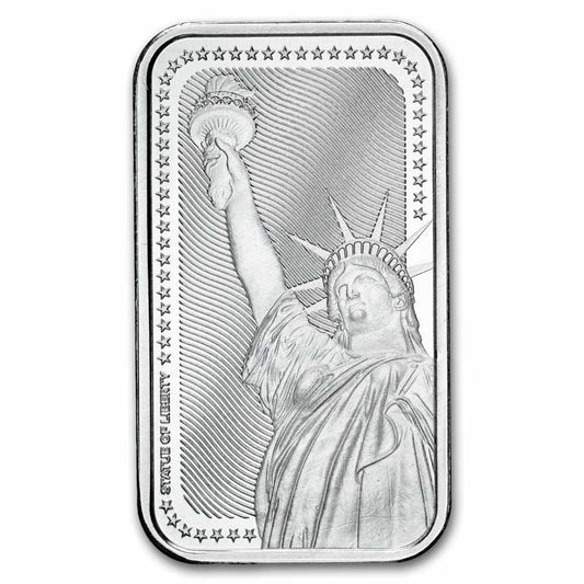1 oz Silver Bar - Statue of Liberty