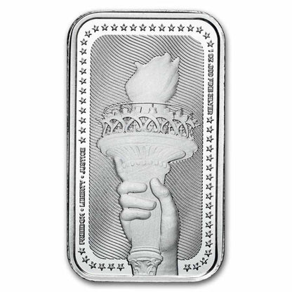 1 oz Silver Bar - Statue of Liberty