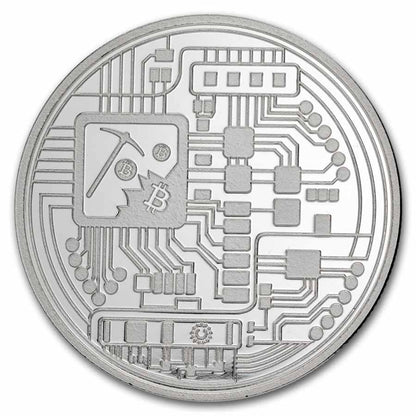 1 oz Silver Round - Bitcoin