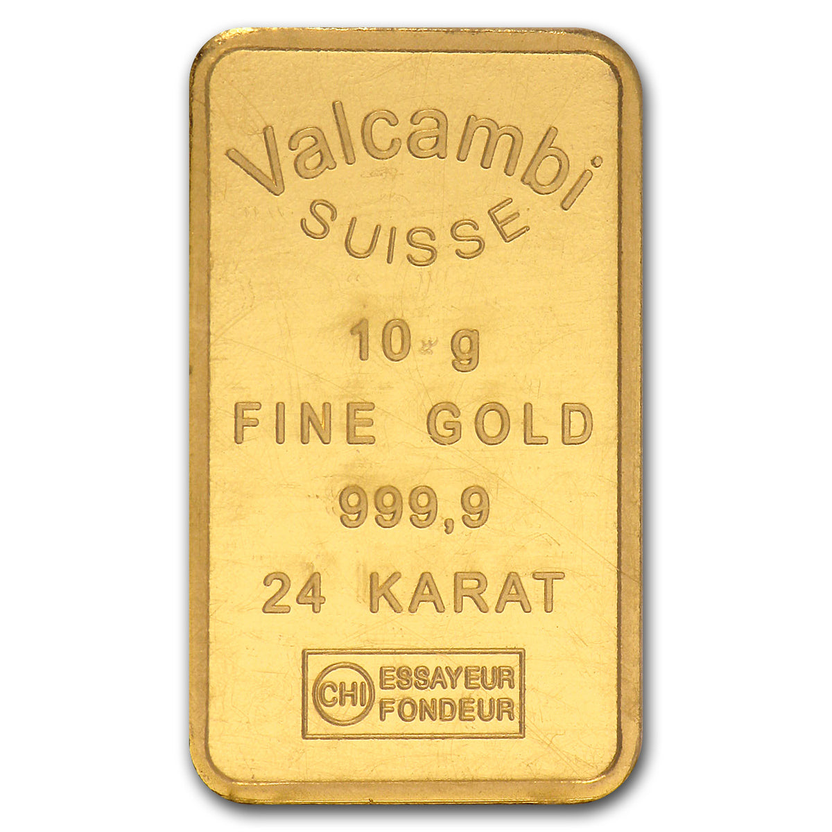 10 gram Gold Bar - Brand Name (w/Assay Card)