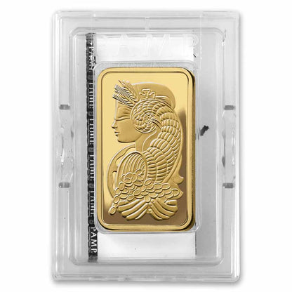 10 oz Gold Bar - PAMP Suisse Lady Fortuna Veriscan® (w/Assay)