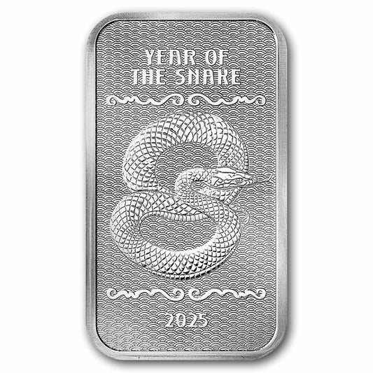 10 oz Silver Bar - 2025 APMEX Year of the Snake (Series 2)