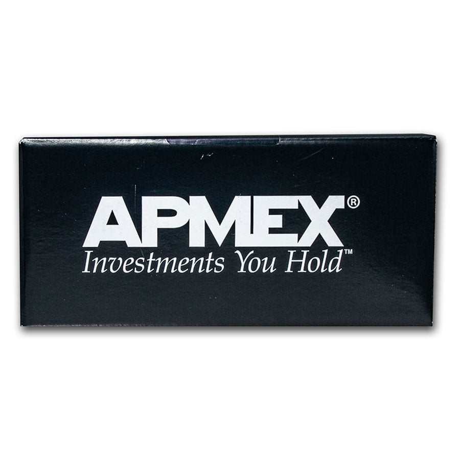 100 oz Cast-Poured Silver Bar - APMEX