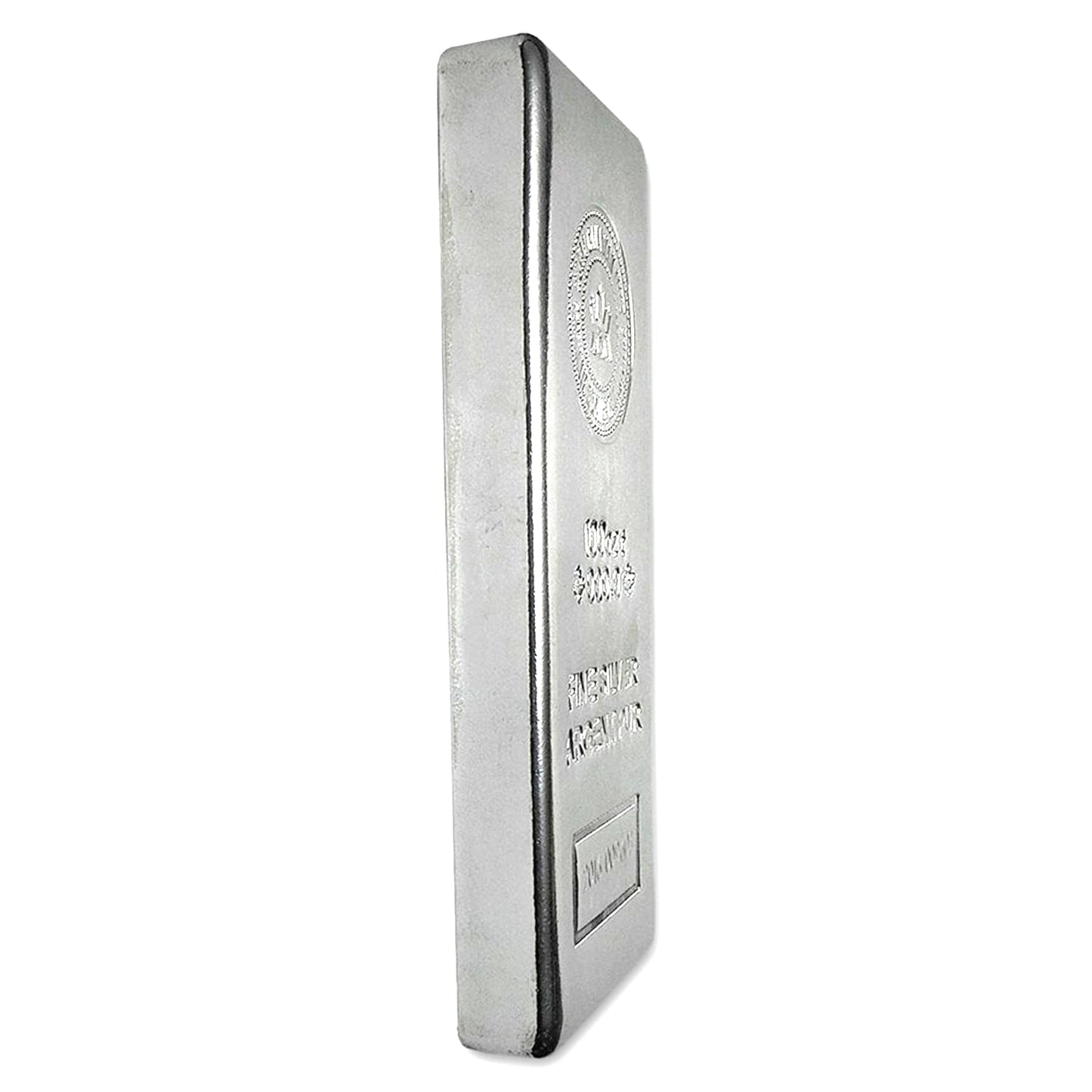 100 oz Silver Bar - Royal Canadian Mint (.9999 Fine, Pressed)