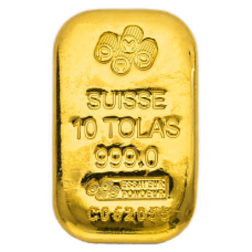 10 Tola PAMP Suisse Gold bar 999.0 Purity