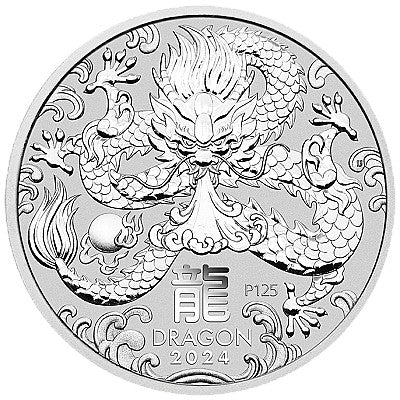 2024 1oz Australian Lunar III Dragon Silver Coin