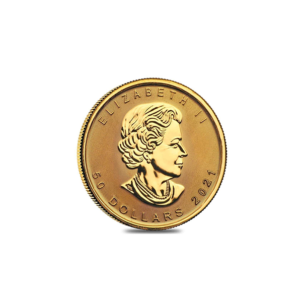 1oz Gold Canadian Maple Leaf Coin – Backdated