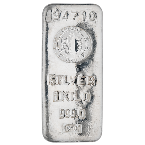 1 Kg Emirates Silver Bar with 999.0 Purity