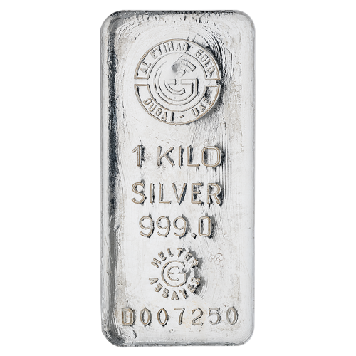 1 Kg Etihad Silver Bar with 999.0 Purity