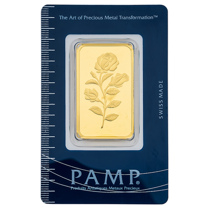 1 Ounce PAMP Suisse Gold Bar 999.9 Purity