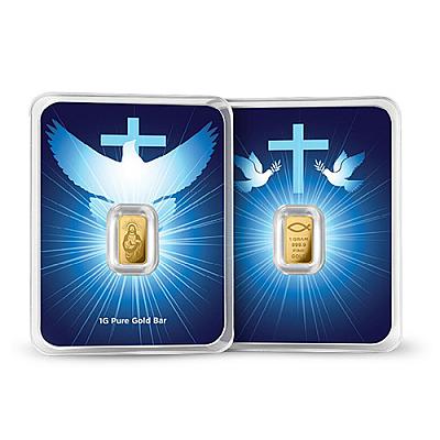 Blessings of Jesus Christ 1g Gold Bar