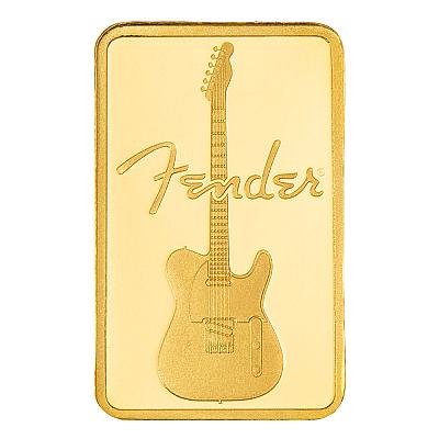 PAMP Suisse Fender 80th Anniversary 1g Gold Bar