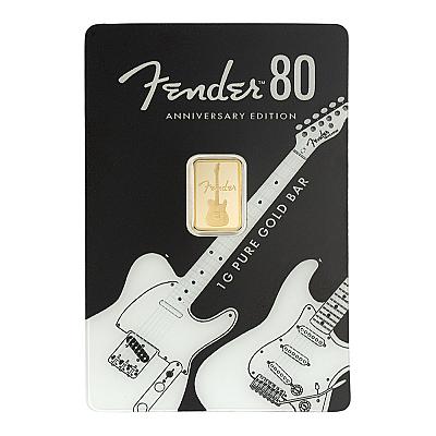 PAMP Suisse Fender 80th Anniversary 1g Gold Bar