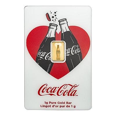 PAMP 1 Gram Gold Bar — Coca Cola Love