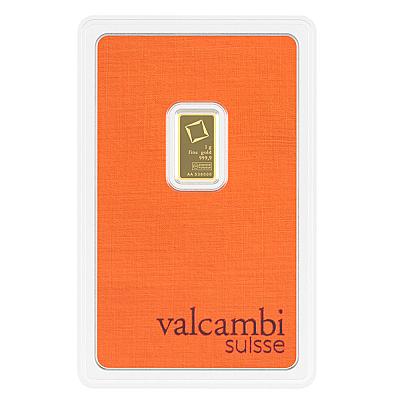 Valcambi Suisse 1 Gram Gold Bar
