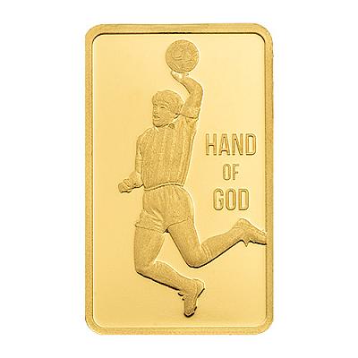 PAMP Suisse Diego Maradona Hand of God 1g Gold Bar