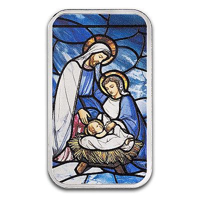PAMP 1oz Christian Nativity Silver Bar