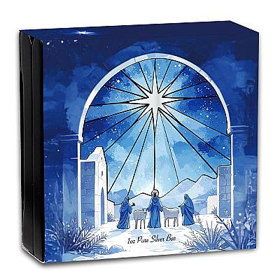 1oz Christian Nativity Silver Bar