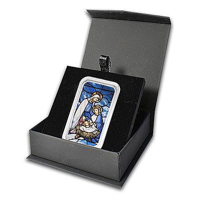 PAMP 1oz Christian Nativity Silver Bar