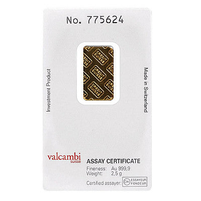 Credit Suisse 2.5 Gram Gold Bar